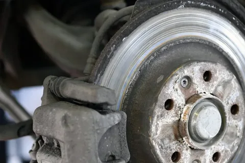 Tarcza hamulcowa Citroena C5 przed wymianą