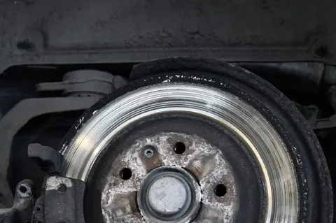 Drugie ujęcie hamulca Citroena C5 przed naprawą