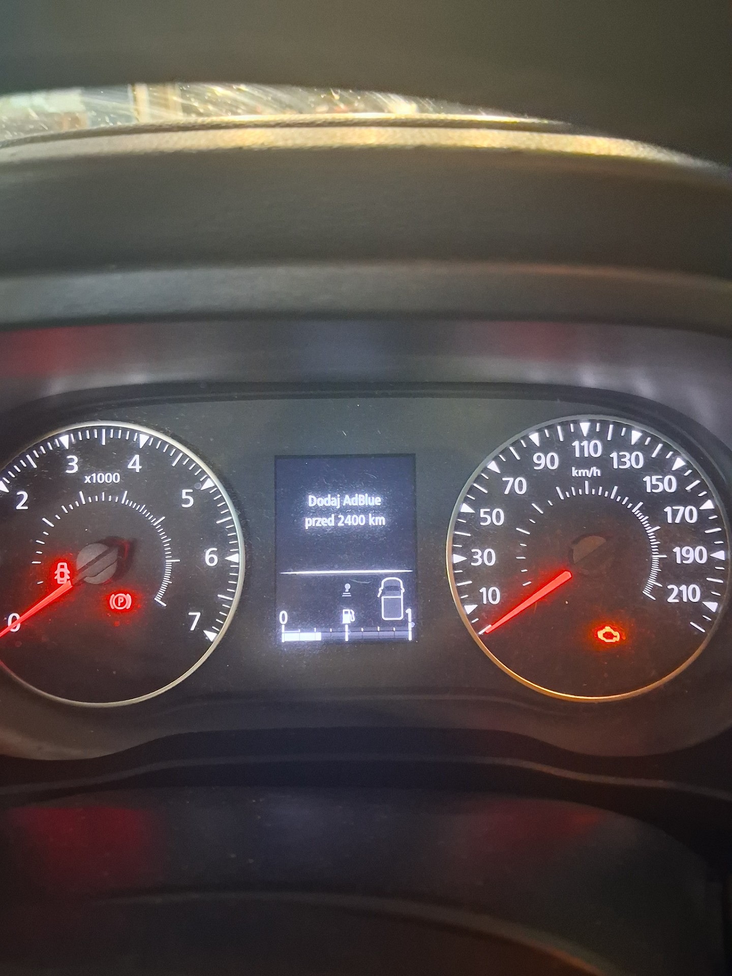 Komunikaty na desce rozdzielczej - RENAULT EXPRESS Furgon/minivan